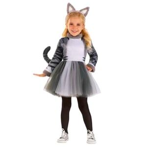 NEW Girl’s toddler tabby cat costume dress size 4T